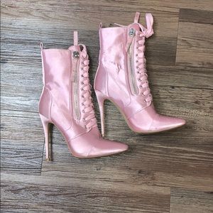 Pink booties